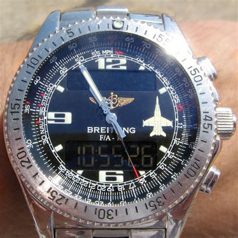 breitling f 18 watch|breitling b1 wrist watch.